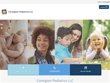 Tablet Screenshot of covingtonpediatrics.com